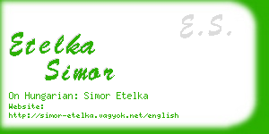 etelka simor business card